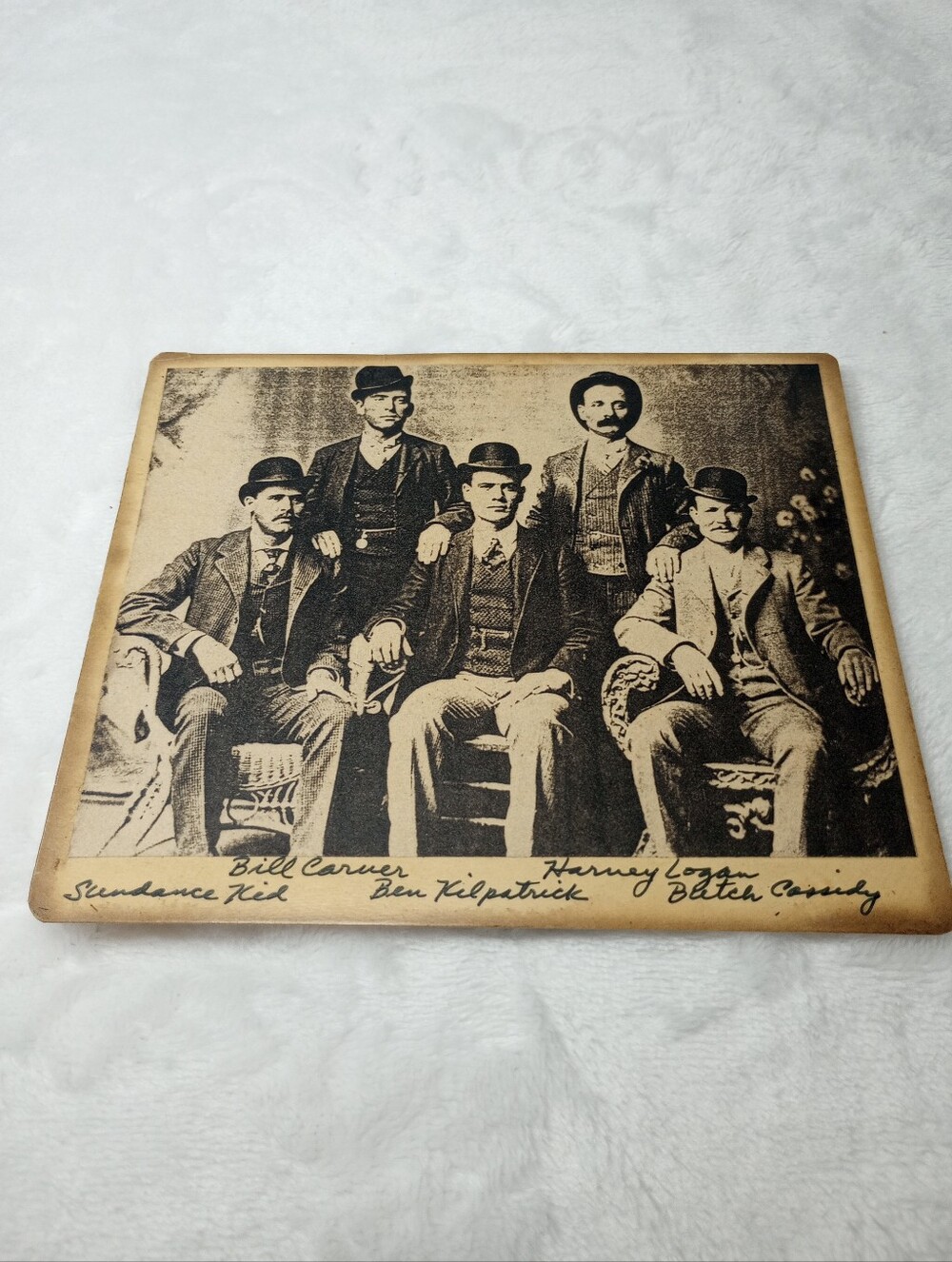 Butch Cassidy Sundance Kid Bill Carver Western Outlaws Fort Worth Five Photo VTG